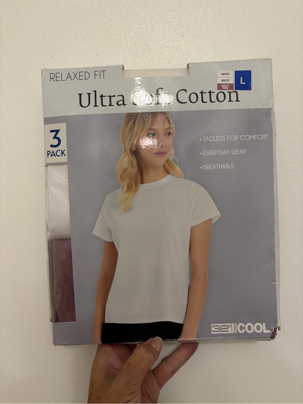 32 Degrees Women’s Relaxed Fit Tee - White